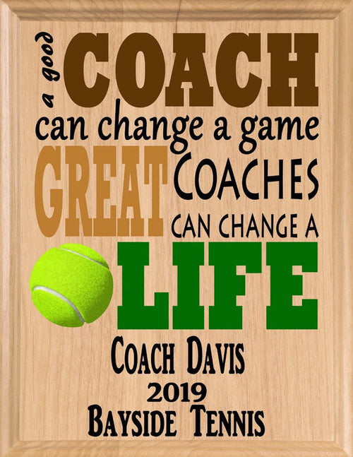 Tennis Coach's Gift
