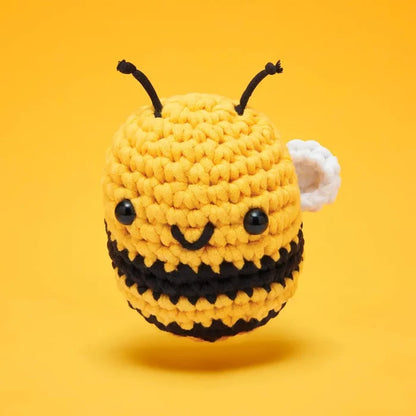 The Woobles Cornelius the Bee Beginner Crochet Kit - Owl & Goose Gifts