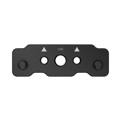 wooden camera top plate for canon eos c50 - bottom