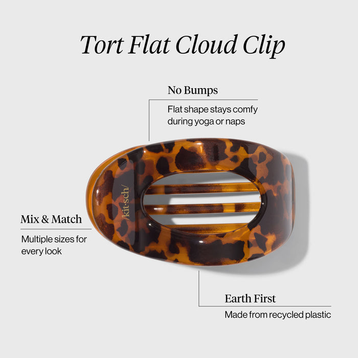KITSCH Tort Flat Cloud Clip — size guide infographic