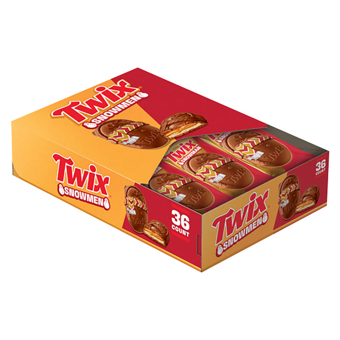 Twix Snowmen Singles Candy Bar - 36 Count
