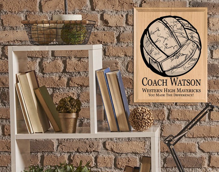 volleyball coach plaque